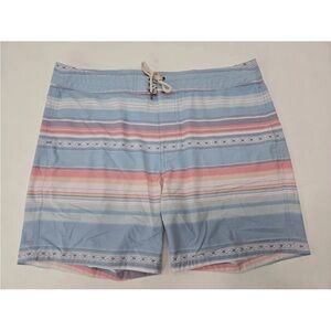 Faherty Coastal Shores Classic 7" Board Shorts Mens Size 38